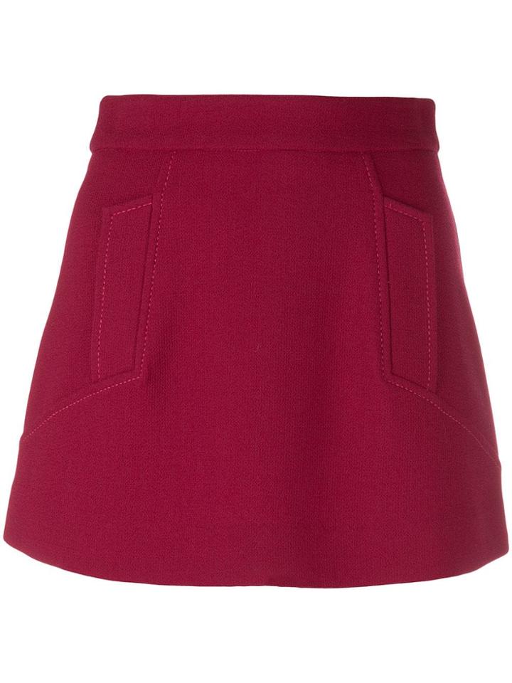 P.a.r.o.s.h. A-line Skirt - Red