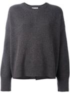 Helmut Lang Round Neck Sweater, Women's, Size: Medium, Grey, Cashmere/wool