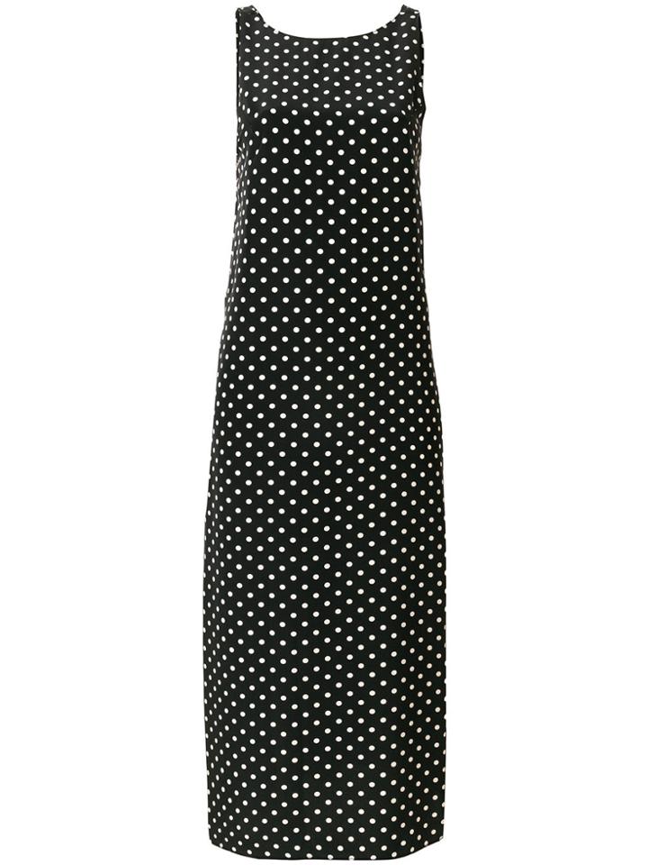 Aspesi Polka Dot Shift Dress - Black
