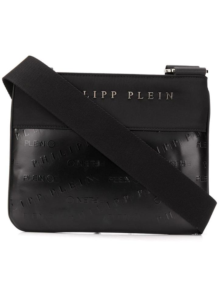 Philipp Plein Embossed Logo Shoulder Bag - Black