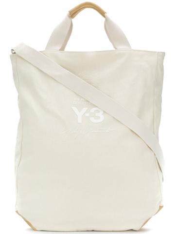 Y3 Sport Logo Print Tote - Yellow & Orange