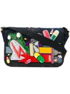Marc Jacobs - Embellished Laptop Bag - Women - Cotton/leather/polyester/plastic - One Size, Blue, Cotton/leather/polyester/plastic