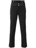 Pierre Balmain Slim Fit Tailored Trousers - Black