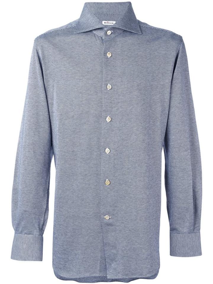 Kiton Woven Button Down Shirt
