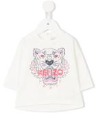 Kenzo Kids - Printed Sweatshirt - Kids - Cotton/spandex/elastane - 9 Mth, White