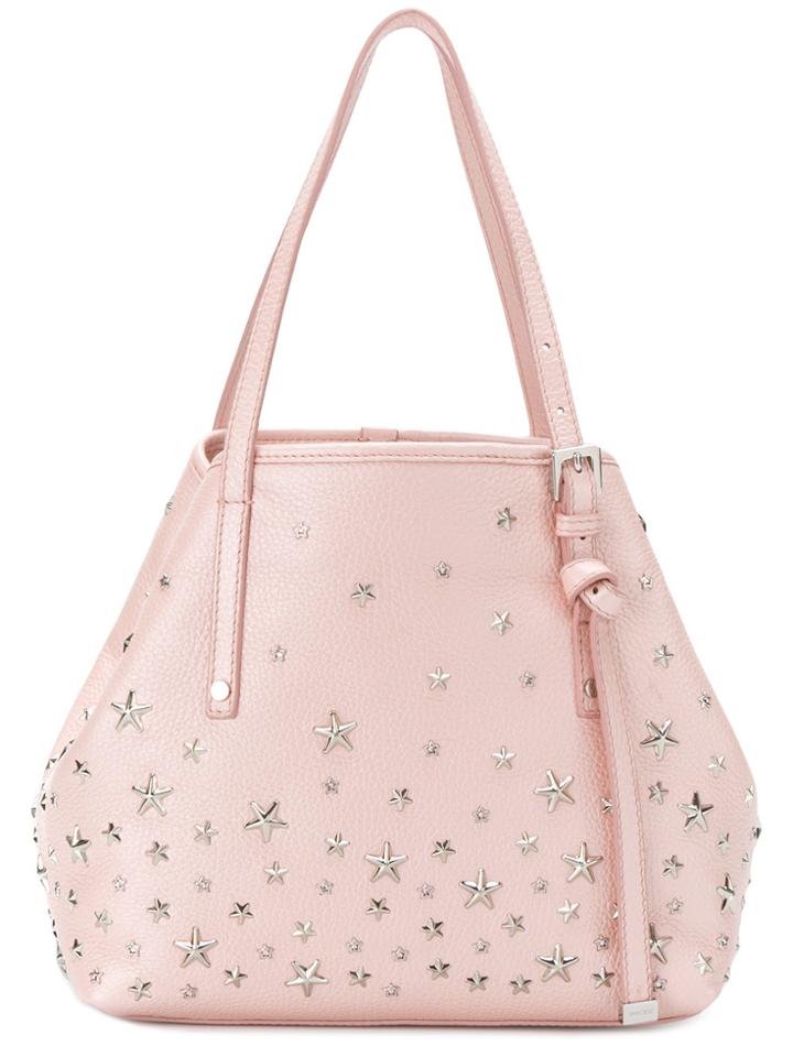 Jimmy Choo Sasha Star Studded Tote - Pink & Purple
