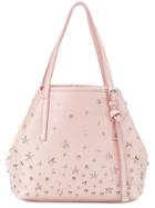 Jimmy Choo Sasha Star Studded Tote - Pink & Purple