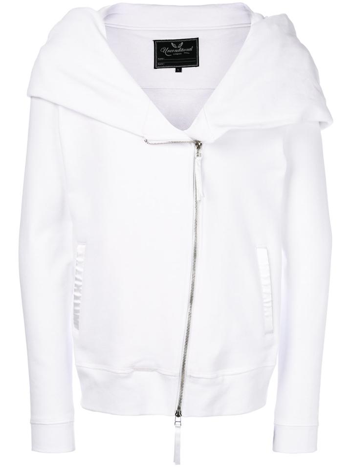 Unconditional Zipped Hoodie - White