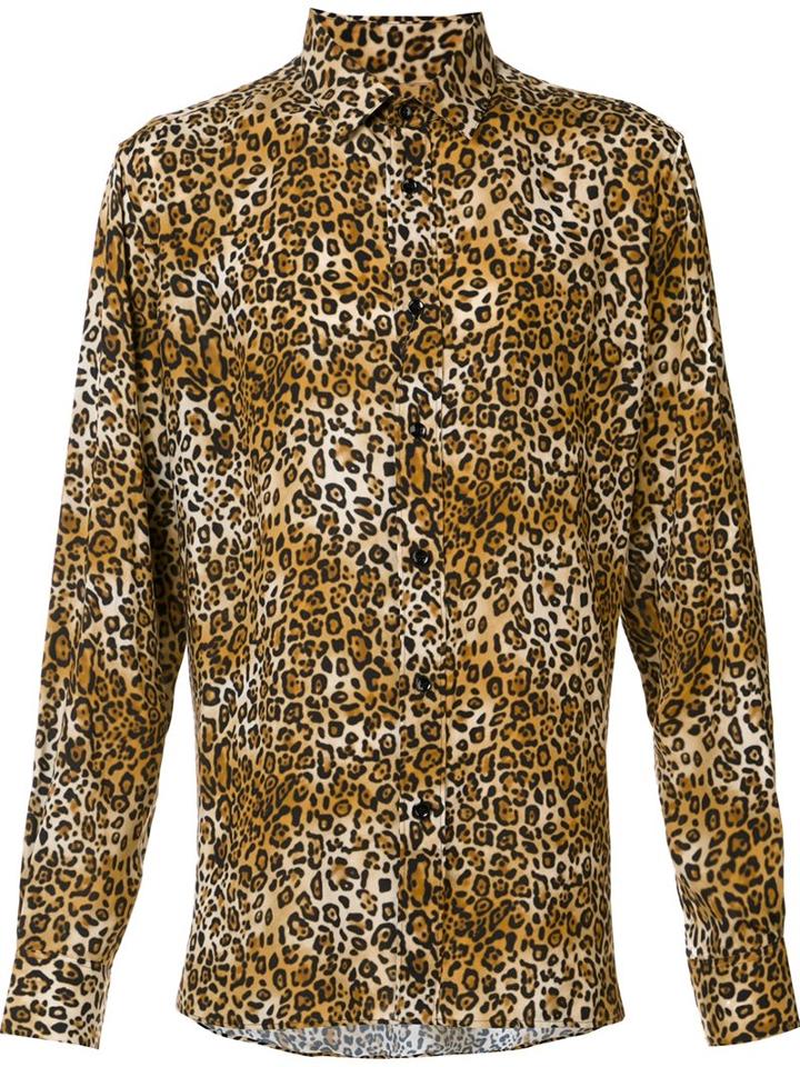Saint Laurent 'paris' Tiger Print Shirt