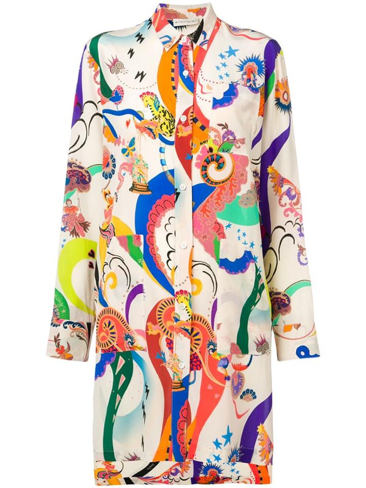 Etro Long Printed Shirt - Neutrals