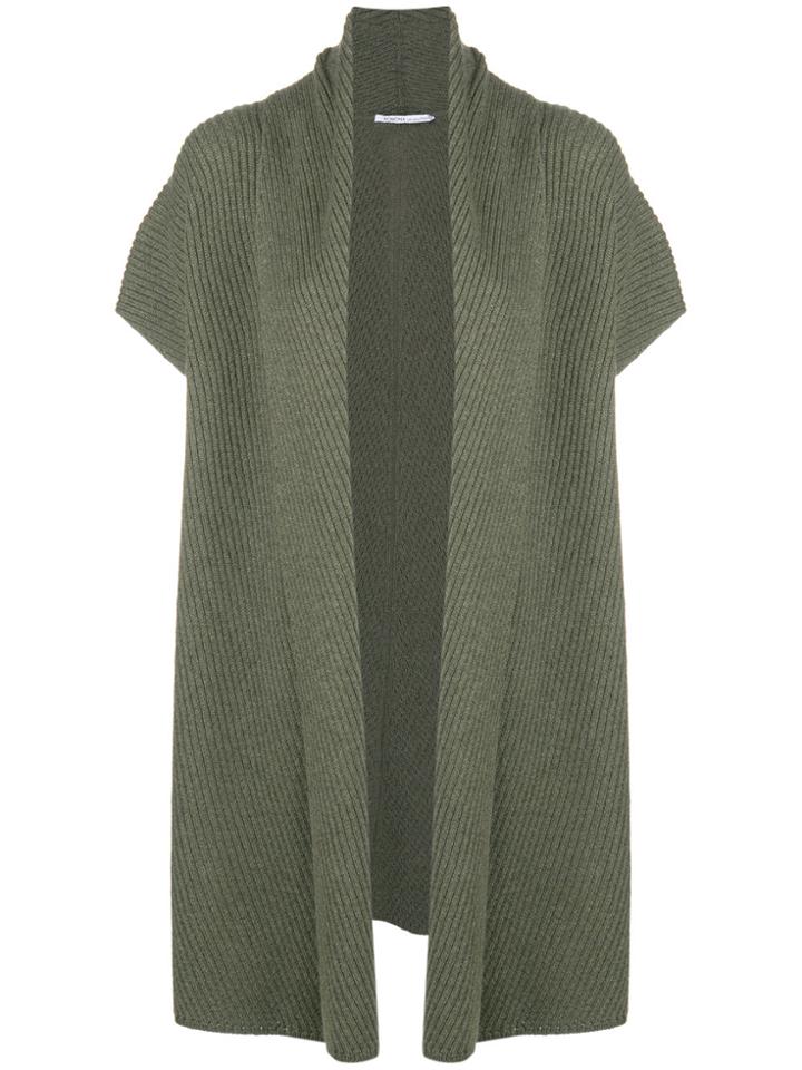 Agnona Ribbed Cardo-coat - Green