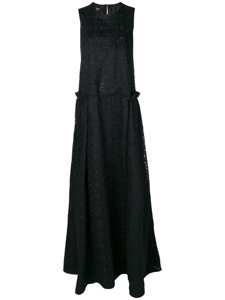 Rochas Sleeveless Lace Gown - Black