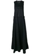 Rochas Sleeveless Lace Gown - Black