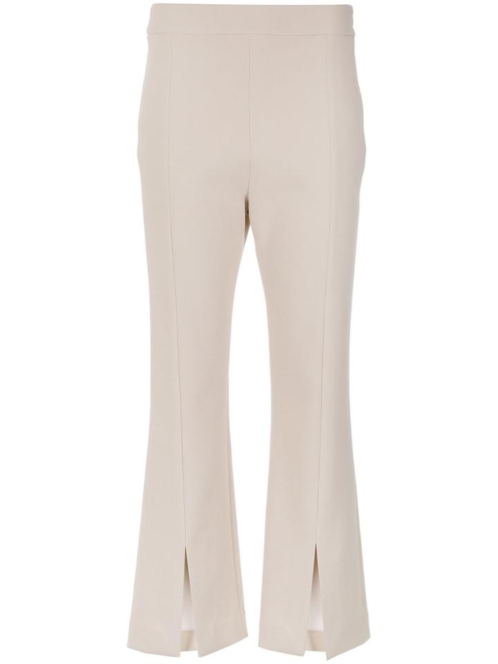 Nk Front Slits Trousers - Nude & Neutrals