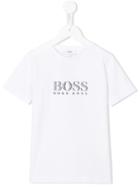 Boss Kids Logo T-shirt, Boy's, Size: 6 Yrs, White