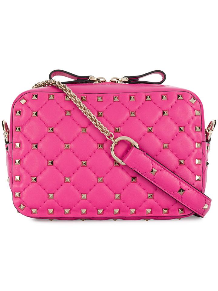 Valentino Valentino Garavani Quilted Rockstud Camera Bag - Pink &