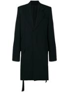 Ann Demeulemeester Blanche Single Breasted Coat - Black