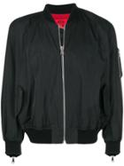 424 Fairfax Zipped Bomber Jacket - Black