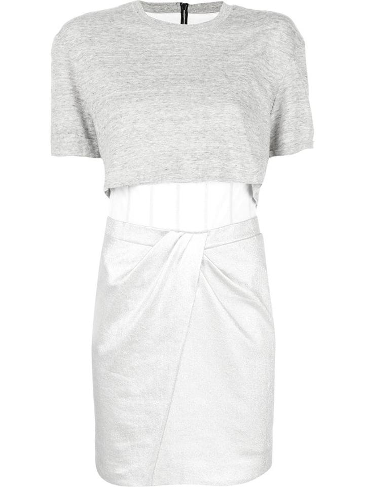 Rta Panelled T-shirt Dress - Grey