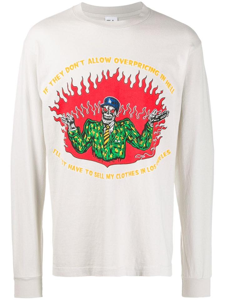 Warren Lotas Overpricing Print Sweatshirt - Neutrals