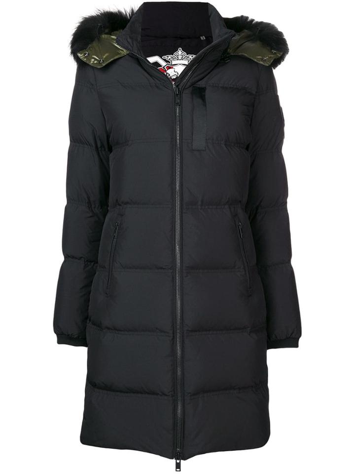 Moose Knuckles Zipped Up Padded Coat - Black