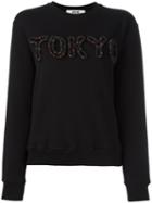 Msgm - Tokyo Sweatshirt - Women - Cotton - L, Black, Cotton