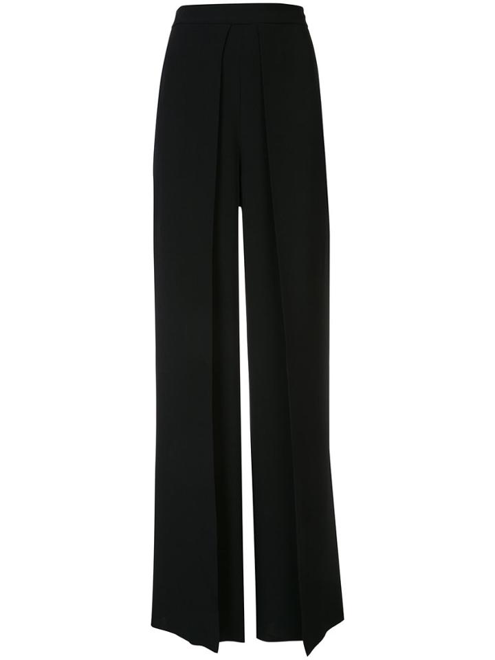 Cushnie Open Slit Flared Trousers - Black