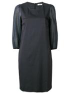 Peserico Bell Sleeve Shift Dress - Black