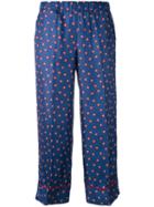 P.a.r.o.s.h. Star Print Wide Trousers, Women's, Size: Xs, Blue, Silk