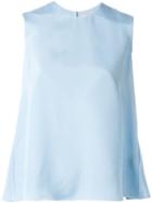 Roksanda Sleeveless 'fuji' Top, Women's, Size: 10, Blue, Silk