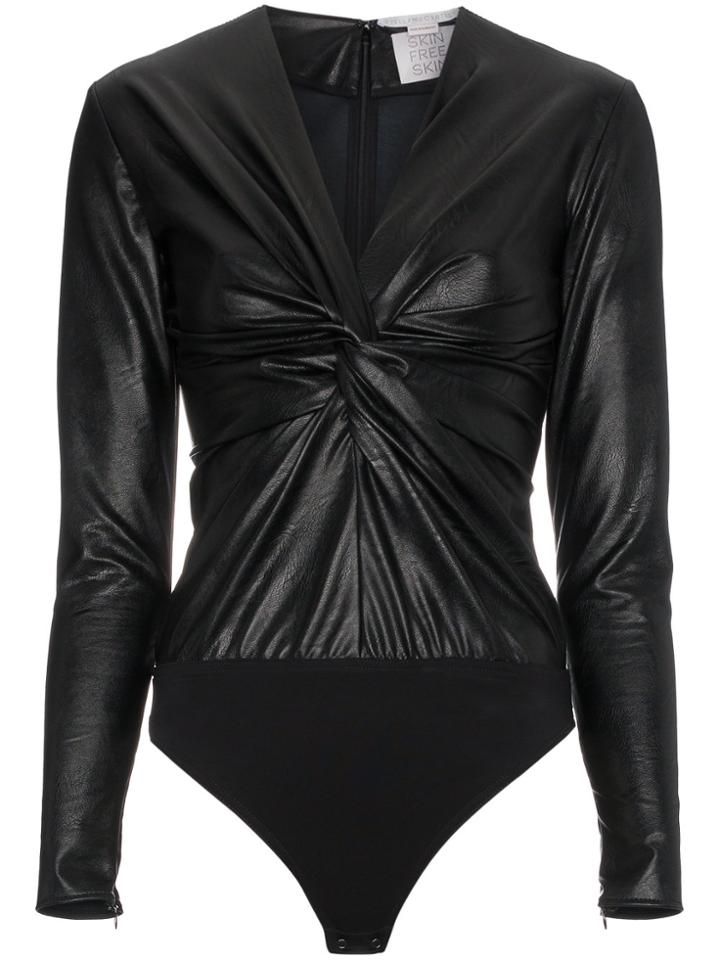 Stella Mccartney Faux Leather Body With Twist Detail - Black