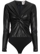 Stella Mccartney Faux Leather Body With Twist Detail - Black