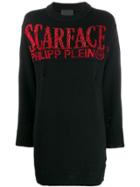 Philipp Plein 'scarface' Crystal Embellished Pullover - Black