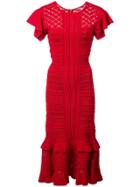 Sachin & Babi Shivon Ruffled Dress - Red
