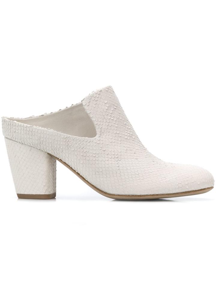 Officine Creative Julie Chunky Heel Mules - White