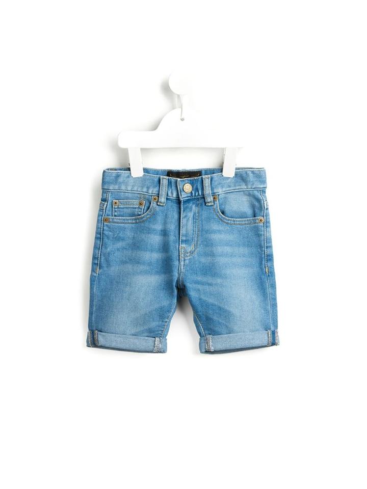 Finger In The Nose Denim Shorts, Girl's, Size: 12 Yrs, Blue