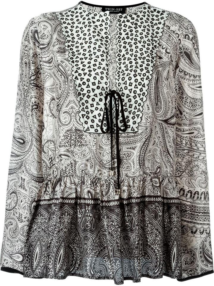 Twin-set Paisley Kaftan Blouse