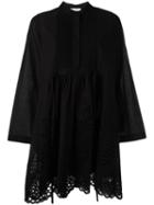 Chloé Pineapple Broderie Anglaise Dress, Women's, Size: 36, Black, Cotton