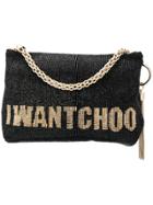 Jimmy Choo Callie Beaded Tote - Black