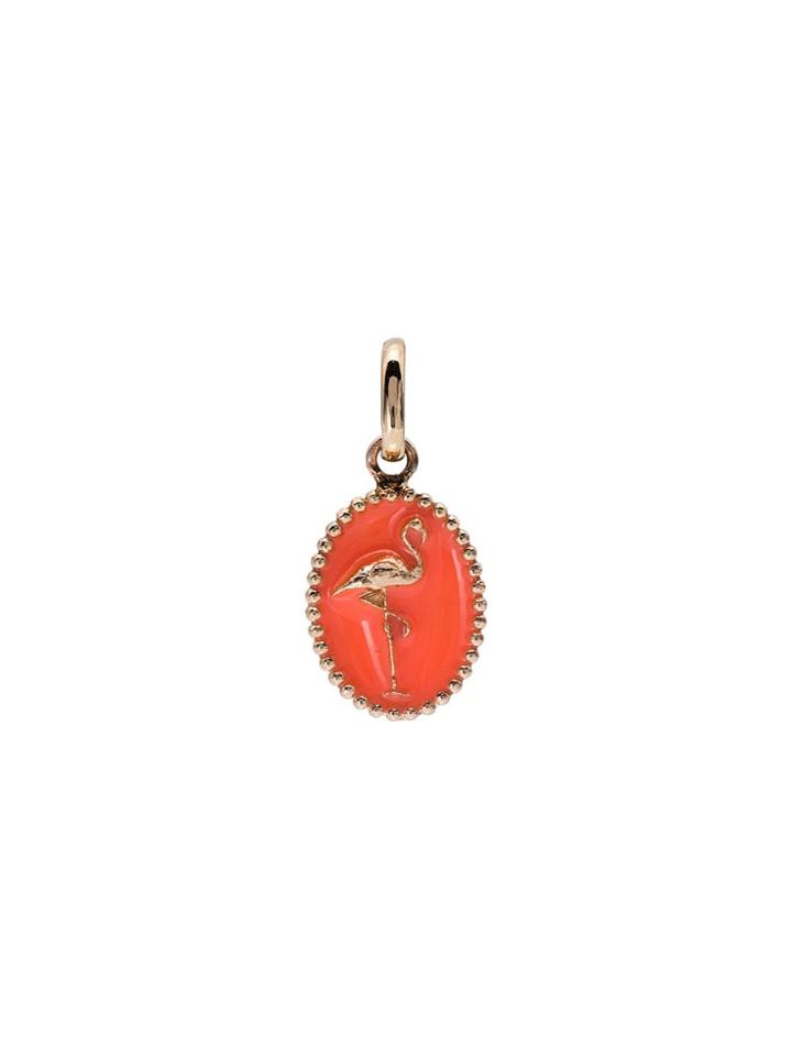 Gigi Clozeau Orange And Rose Gold Flamingo Charm