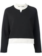 Mcq Alexander Mcqueen Wavy Sweastshirt, Women's, Size: Large, Black, Cotton