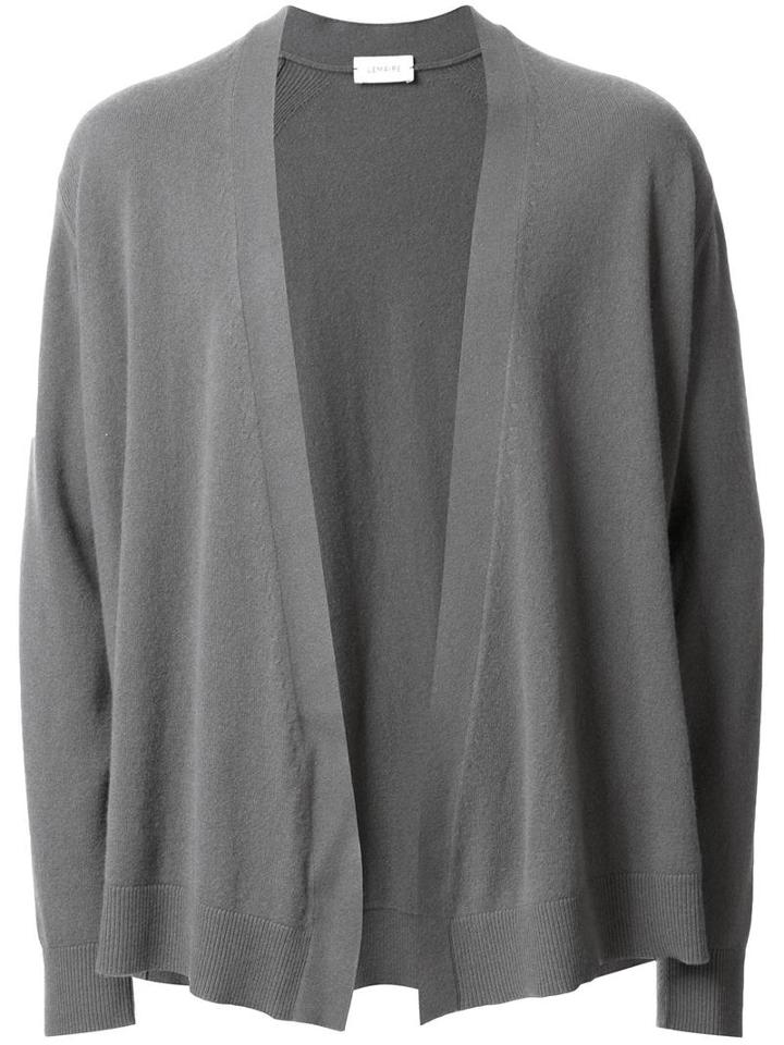 Lemaire Open Front Cardigan, Men's, Size: Medium, Grey, Wool