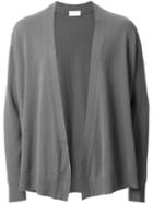 Lemaire Open Front Cardigan, Men's, Size: Medium, Grey, Wool