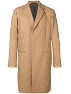 Theory Single Breasted Coat - Brown