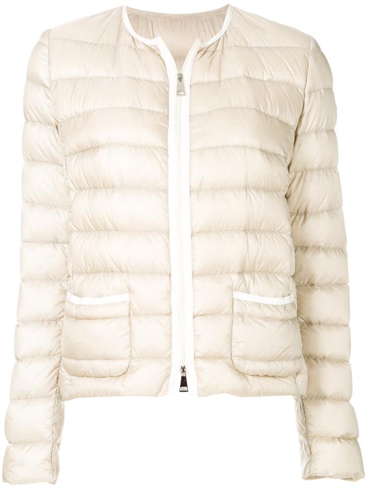 Moncler Short Padded Jacket - Nude & Neutrals
