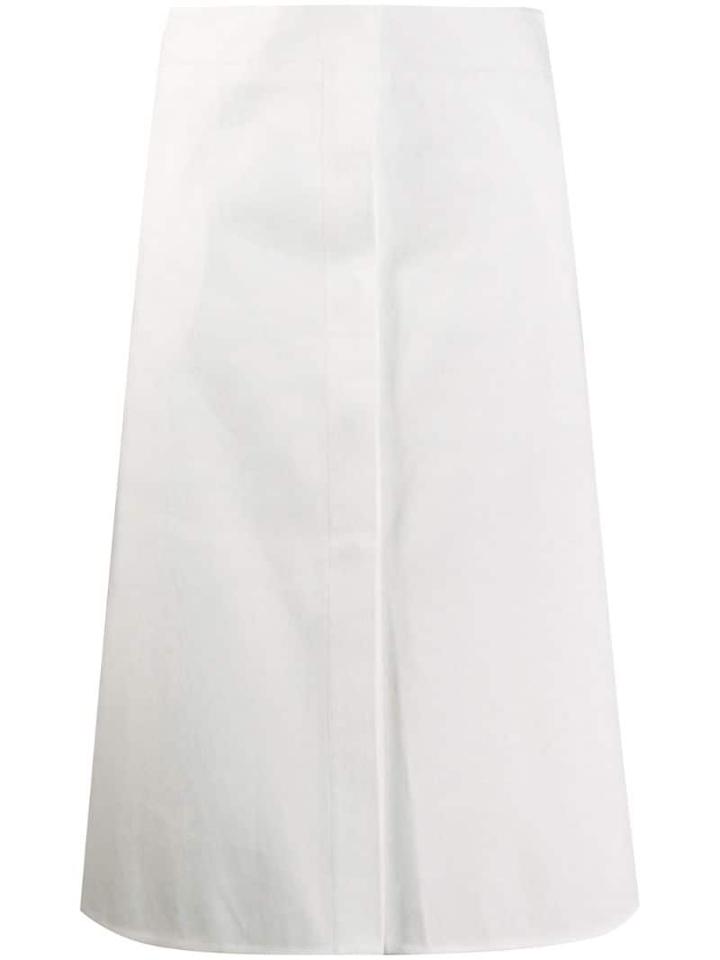 Jil Sander Straight Skirt - White