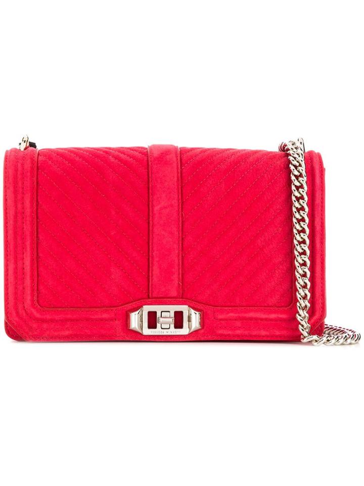 Rebecca Minkoff Quilted Crossbody Bag - Red
