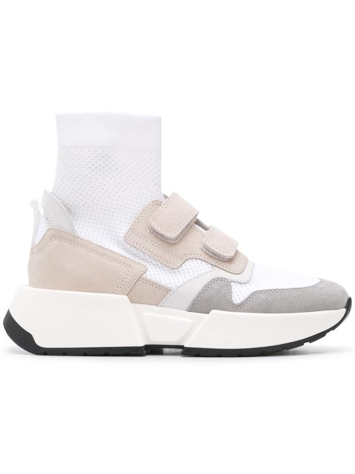 Mm6 Maison Margiela Panelled Sock-sneakers - White