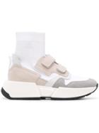 Mm6 Maison Margiela Panelled Sock-sneakers - White
