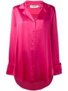 Marques'almeida - Pyjama Blouse - Women - Silk - M, Pink/purple, Silk
